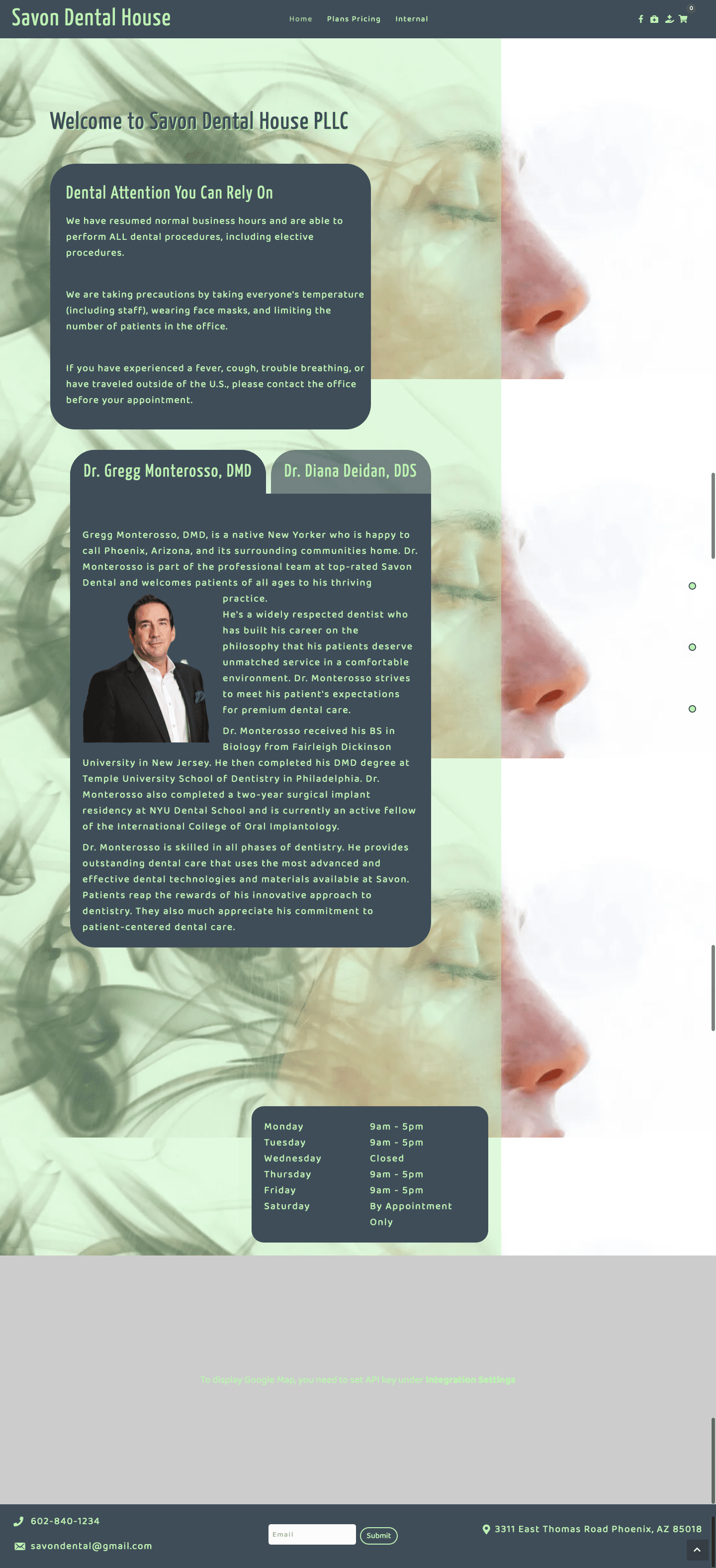 Custom Web Design for Savon Dental House